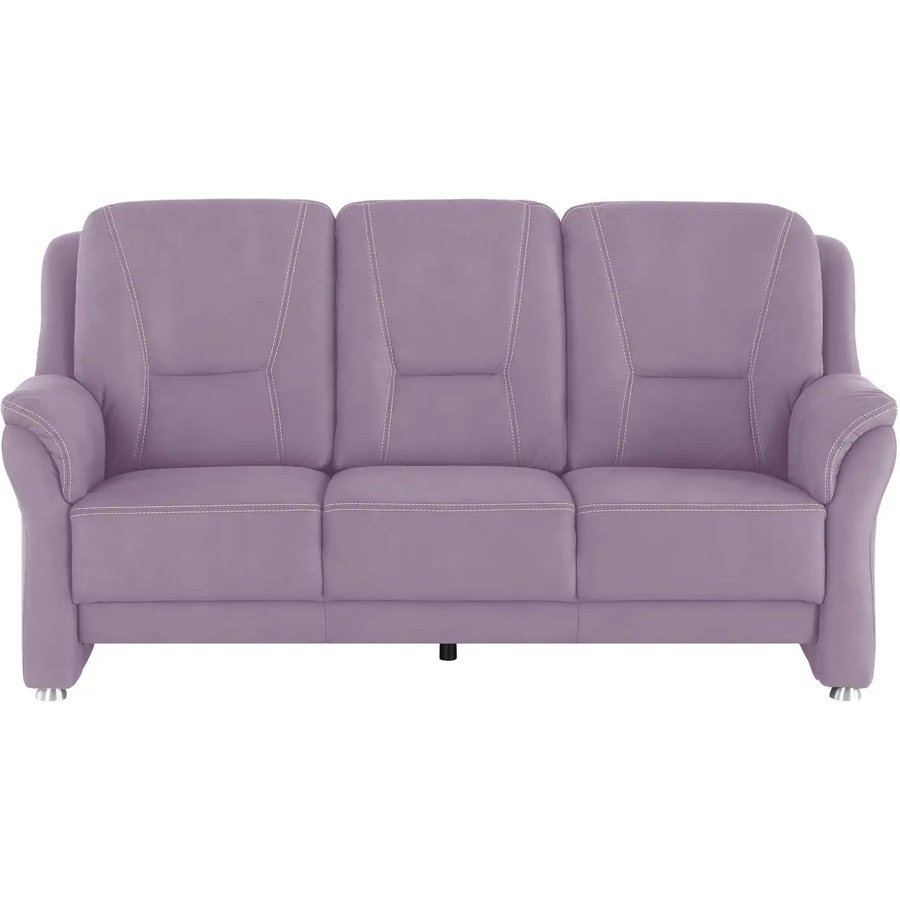 meinSofa Sofa 3-sitzig aus Mikrofaser Wilma, lila/violett