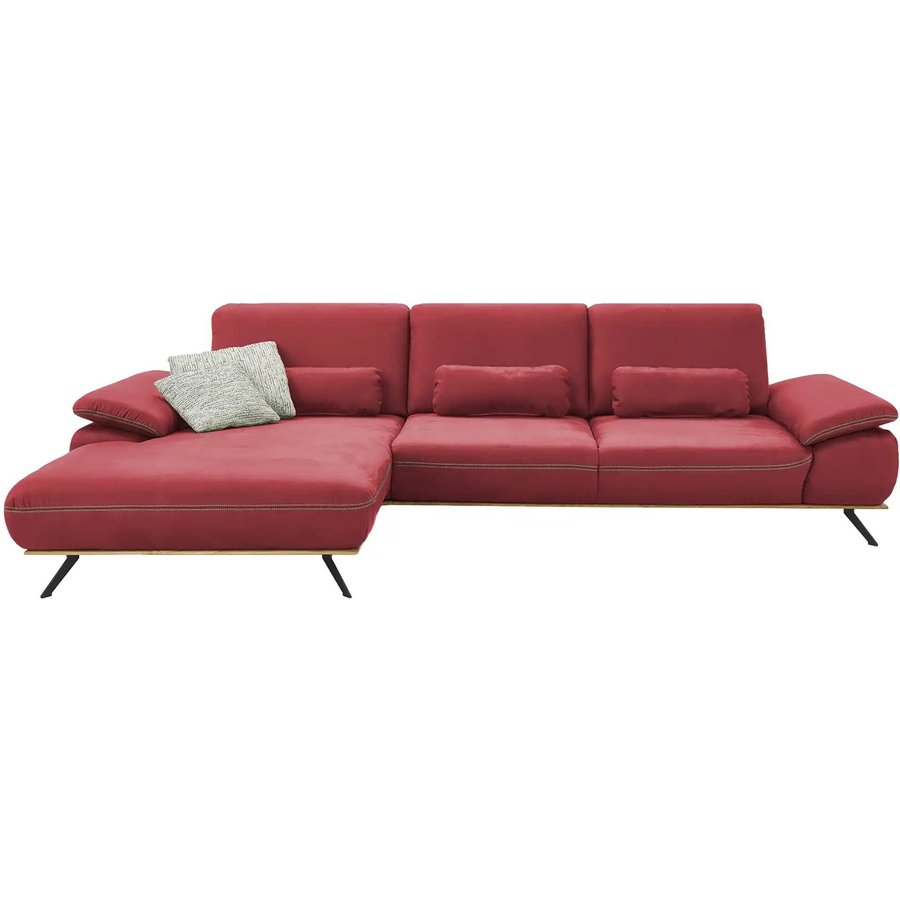 meinSofa Ecksofa Fiona, rot