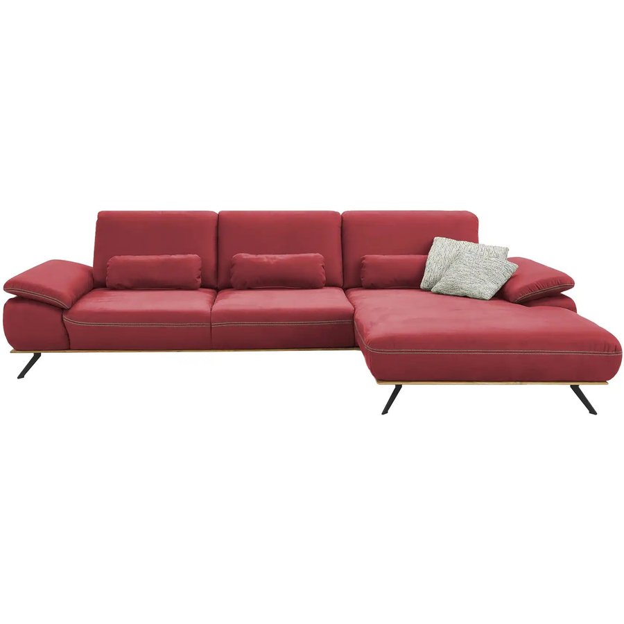 meinSofa Ecksofa Fiona, rot