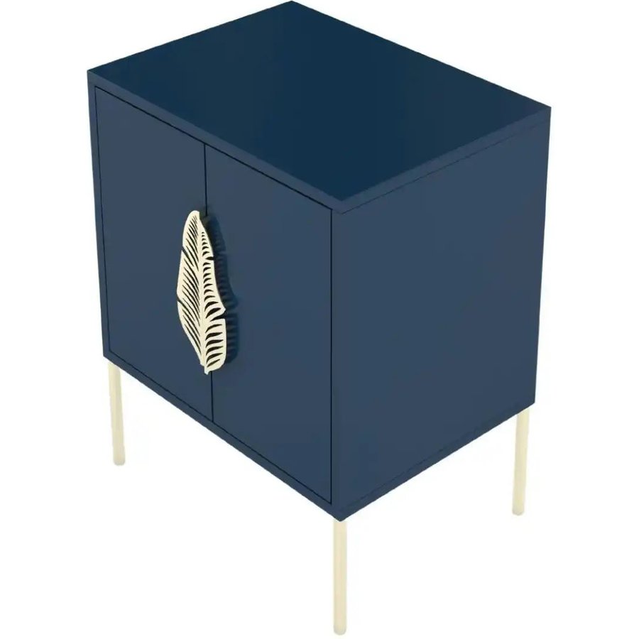 Nachttisch, blau
