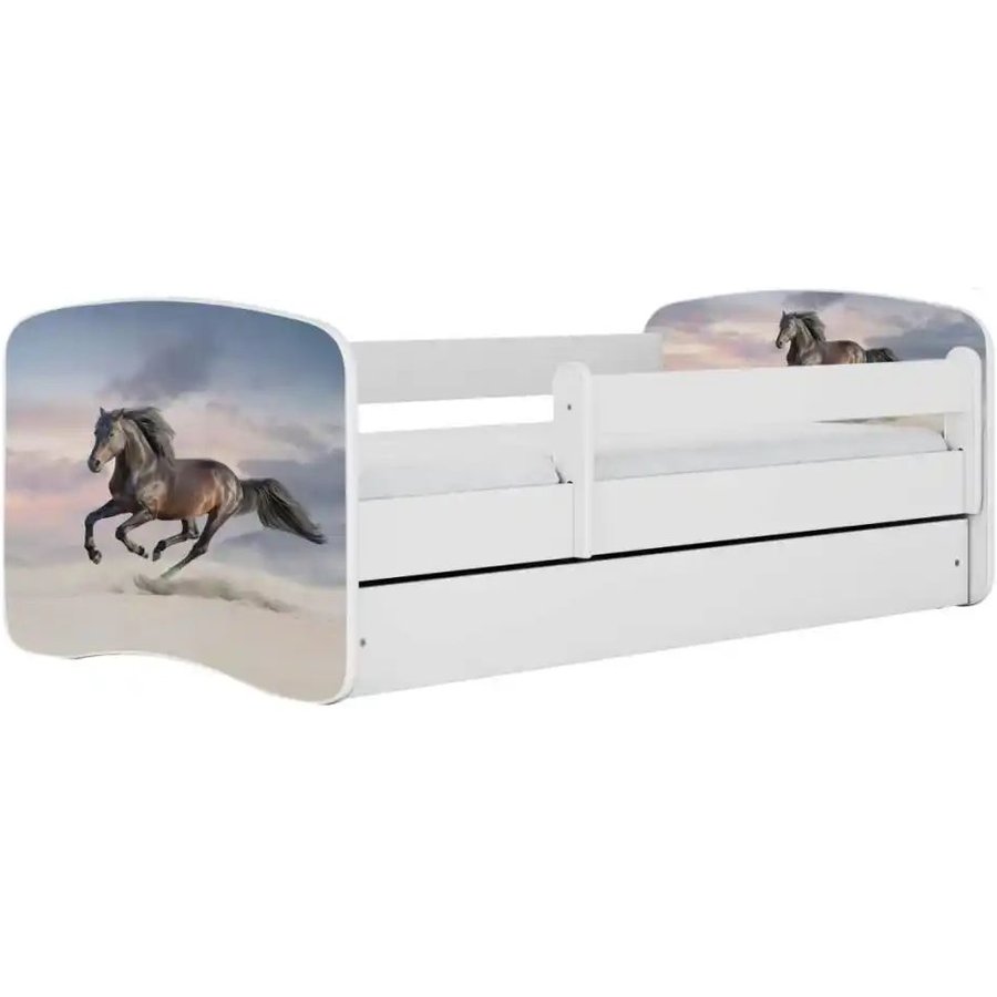 Bett Pferd, weiß