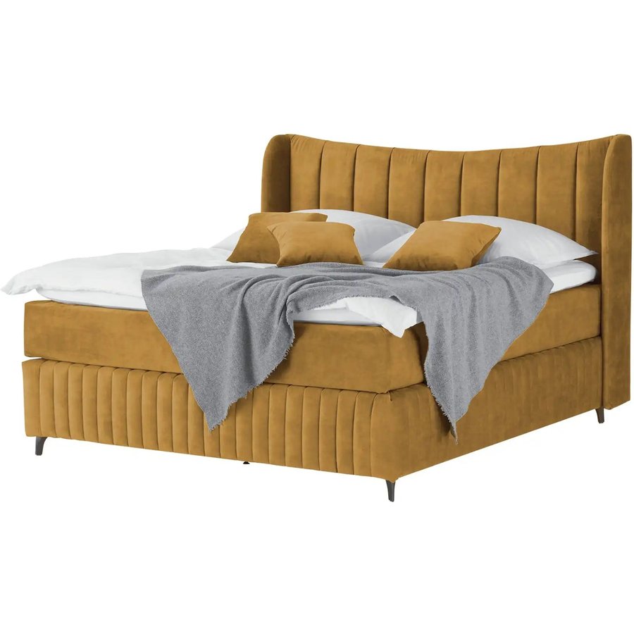 Kings and Queens Boxspringbett Uldur, gelb