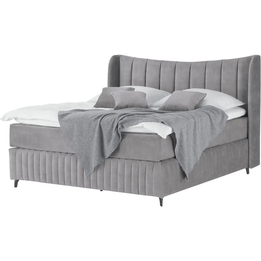 Kings and Queens Boxspringbett Uldur, grau