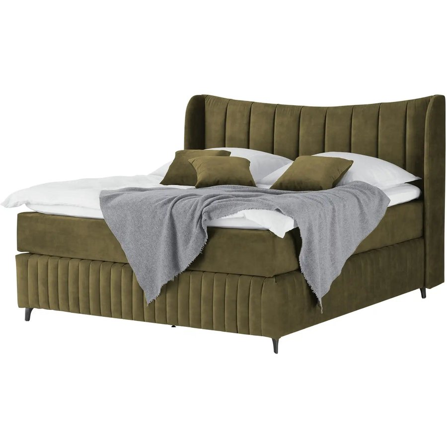 Kings and Queens Boxspringbett Uldur, grün