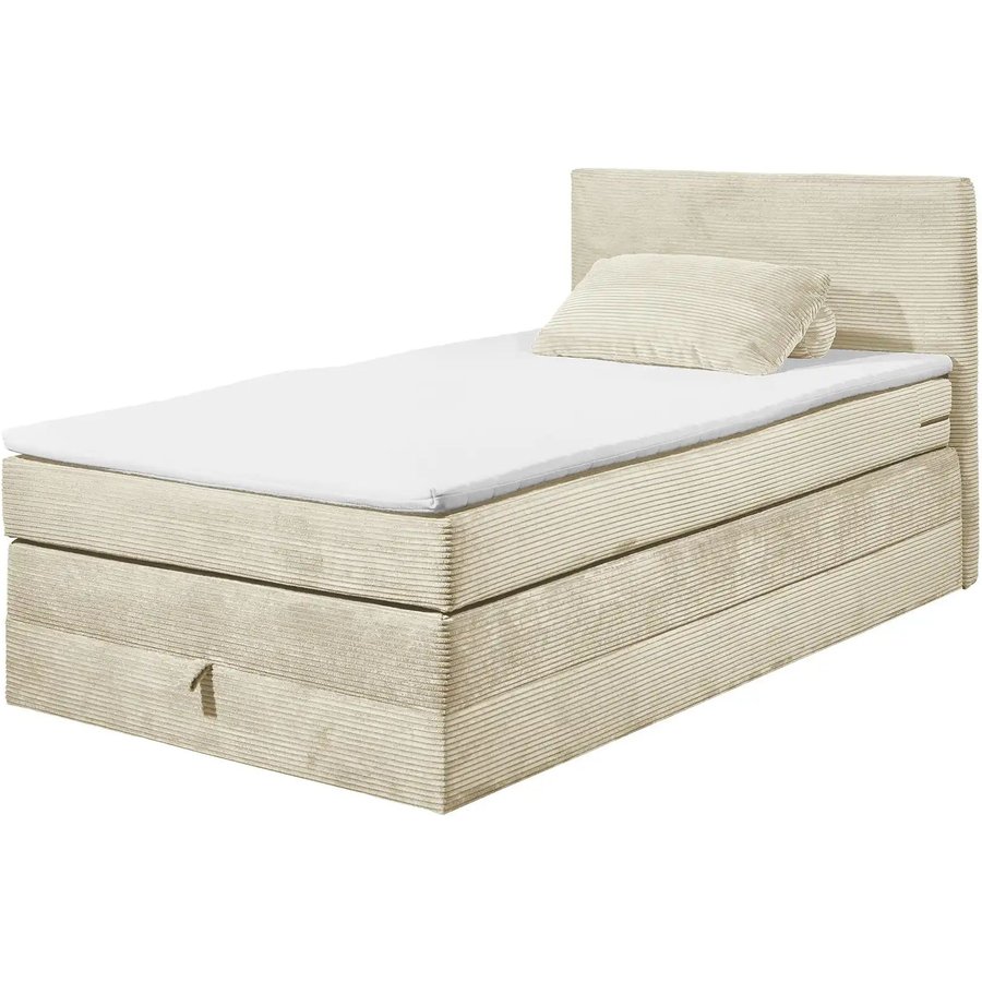 Boxspringbett Lumb, creme