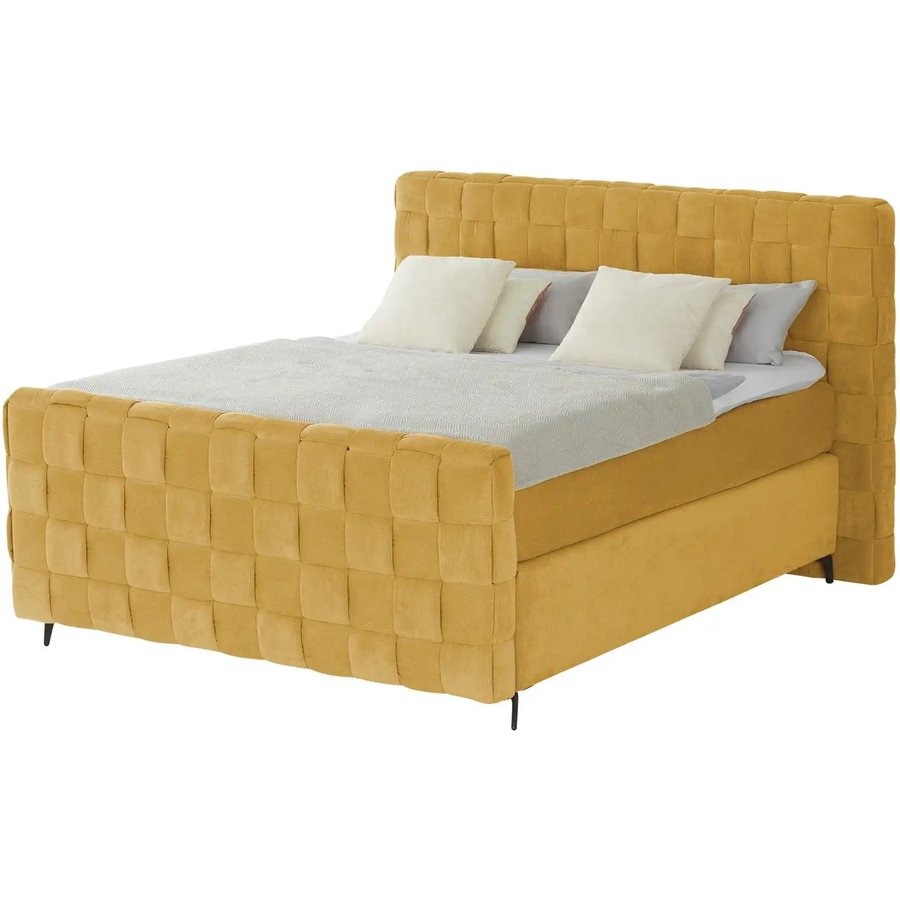 Wohnwert Boxspringbett Tefla, gelb
