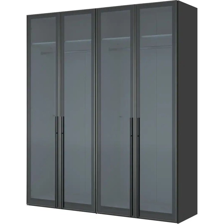 Drehtürenschrank Dreamer, schwarz