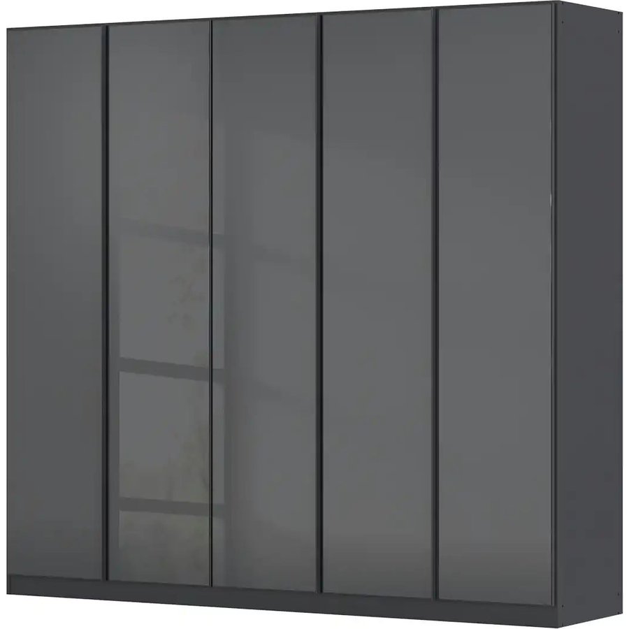 Drehtürenschrank, grau