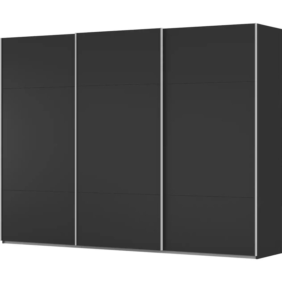 meinSchrank Schwebetürenschrank inklusive Zubehör Regina, schwarz