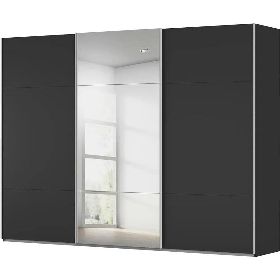 Kollektion Kraft Schwebetürenschrank inklusive Zubehör, schwarz