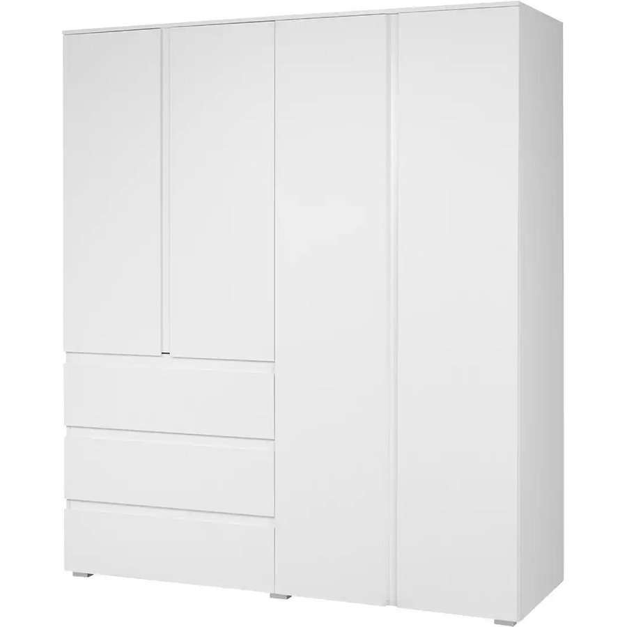 smart Drehtürenschrank BEN, weiß