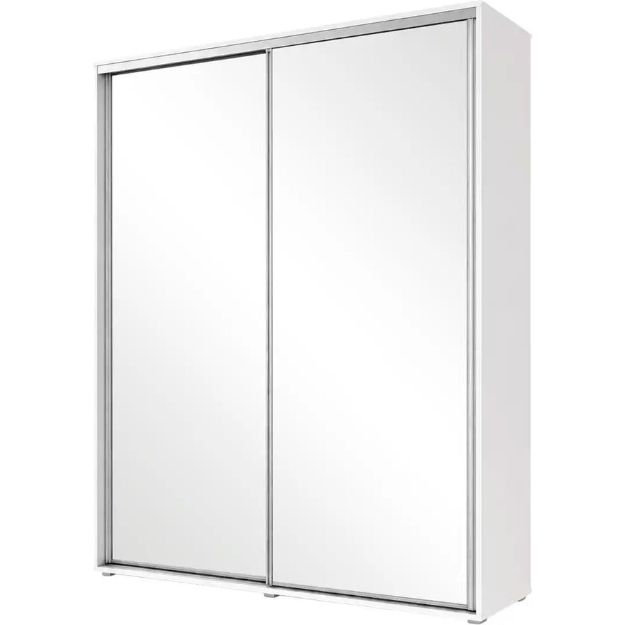 Schwebetürenschrank A1, weiß
