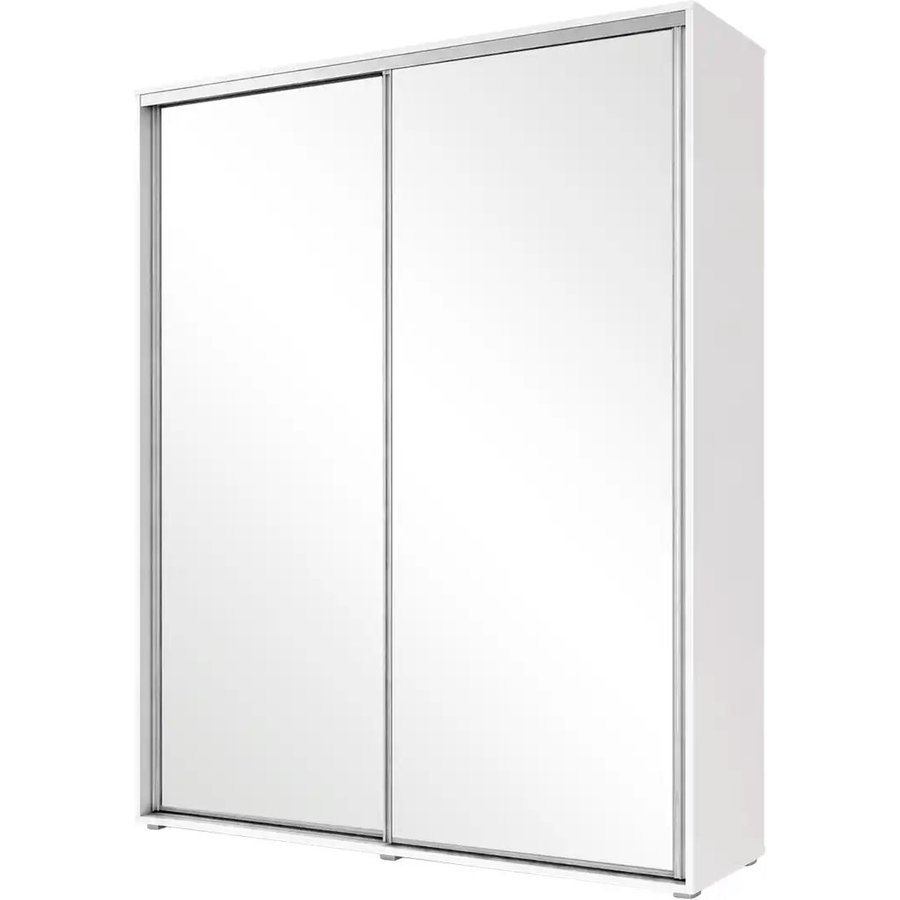 Schwebetürenschrank A1, weiß