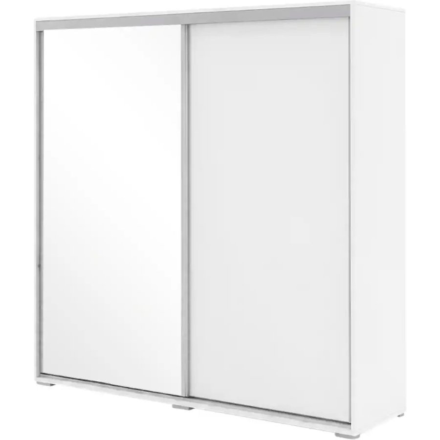 Schwebetürenschrank, weiß