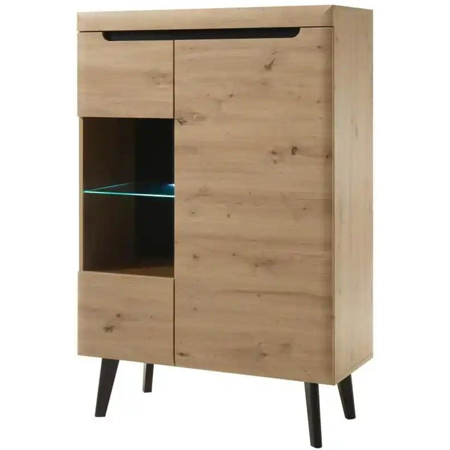 Vitrine Tineo, holzfarben
