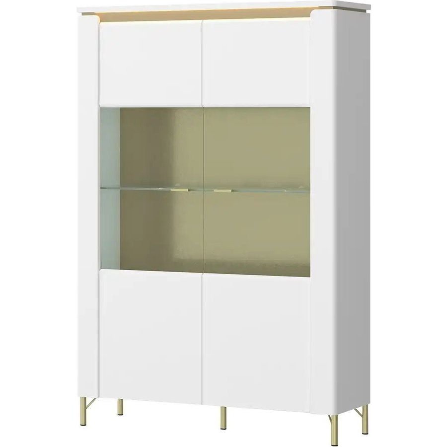 Vitrine mit Softclose Losini, weiß