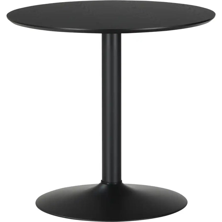 Runder Esstisch 80 cm, schwarz