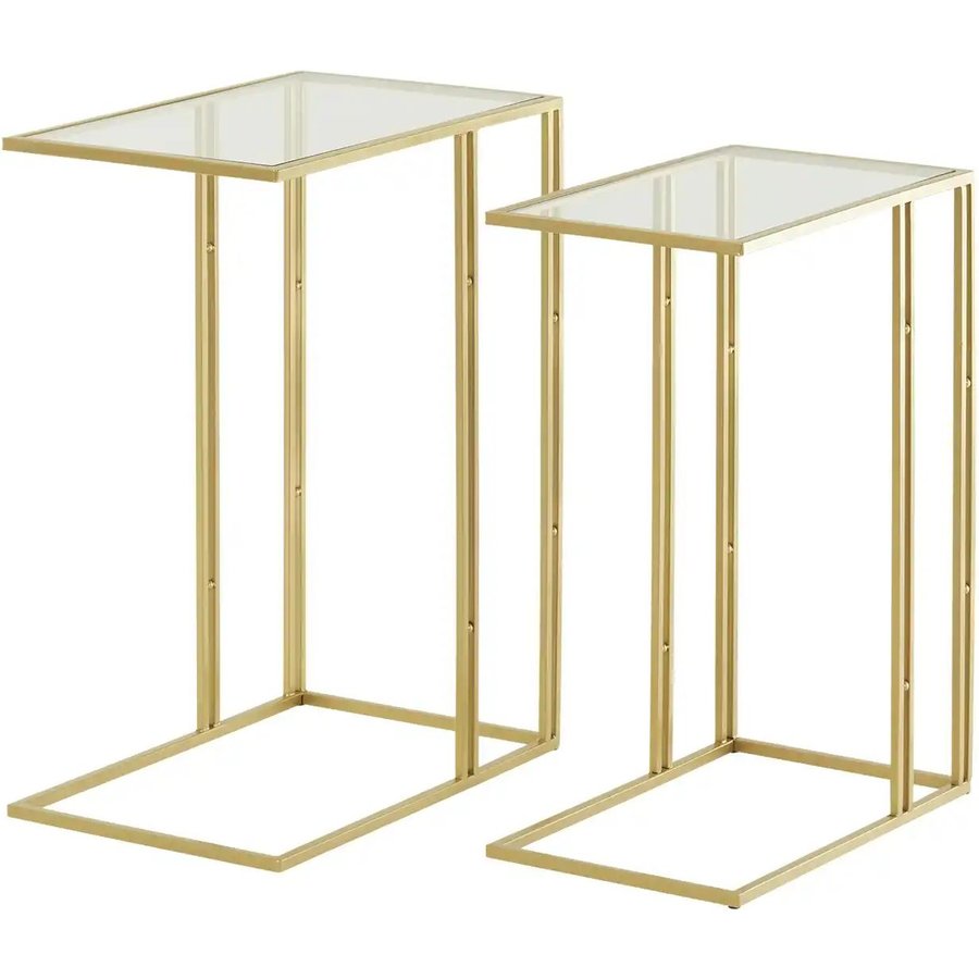 Beistelltisch 2er-Set Uppello, gold
