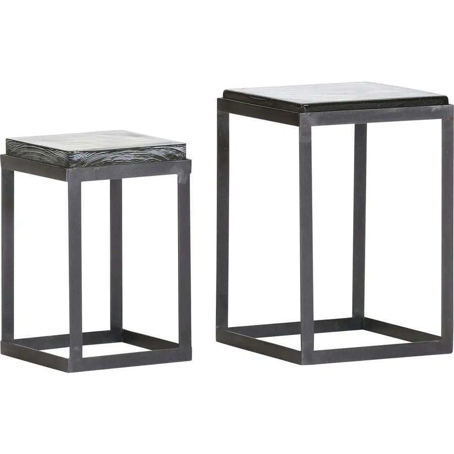Beistelltisch 2er Set, silber Tische > Beistelltische - Möbel Kraft