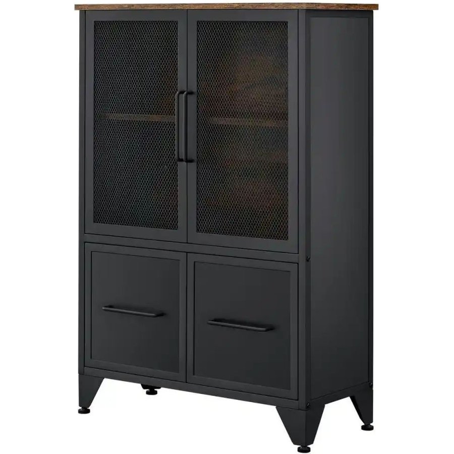 Highboard, schwarz