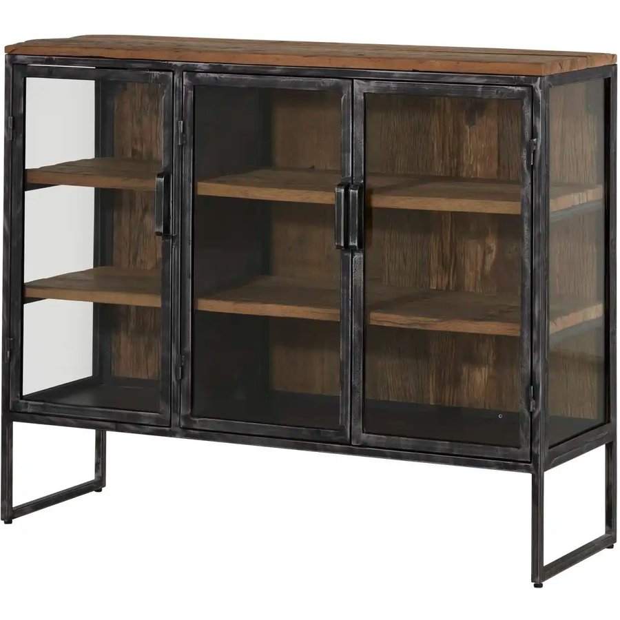 Sideboard-Vitrine, braun