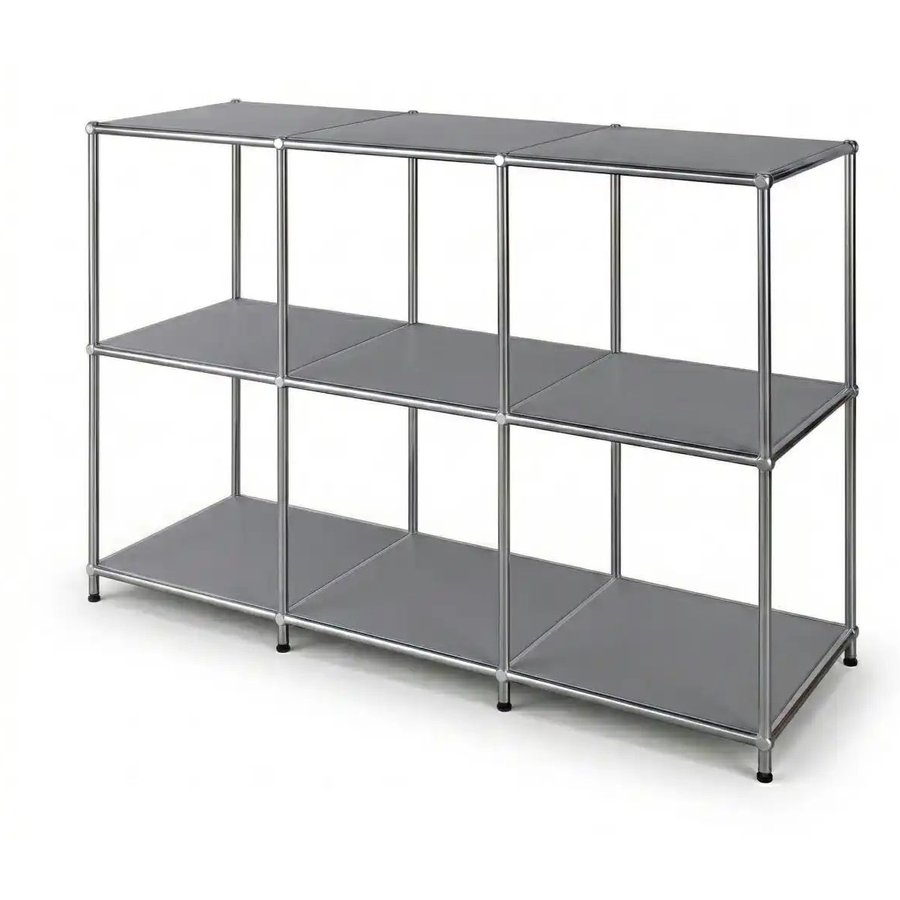 Floordirekt Metallregal, grau