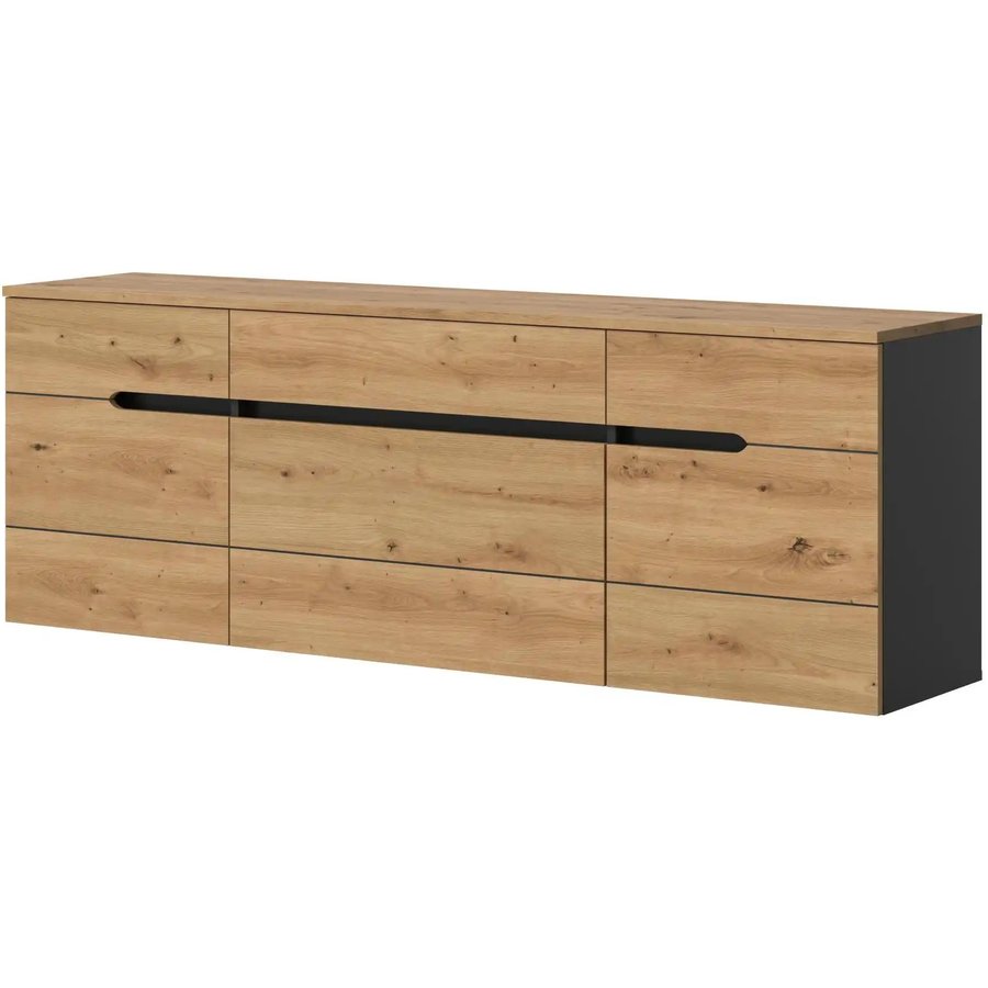 Garderobenschrank, grau