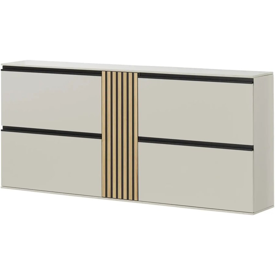 Hängeschuhschrank Pinto, grau