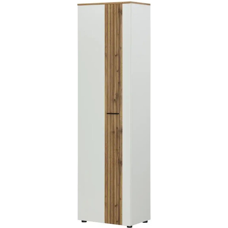 uno Garderobenschrank Stripe, weiß