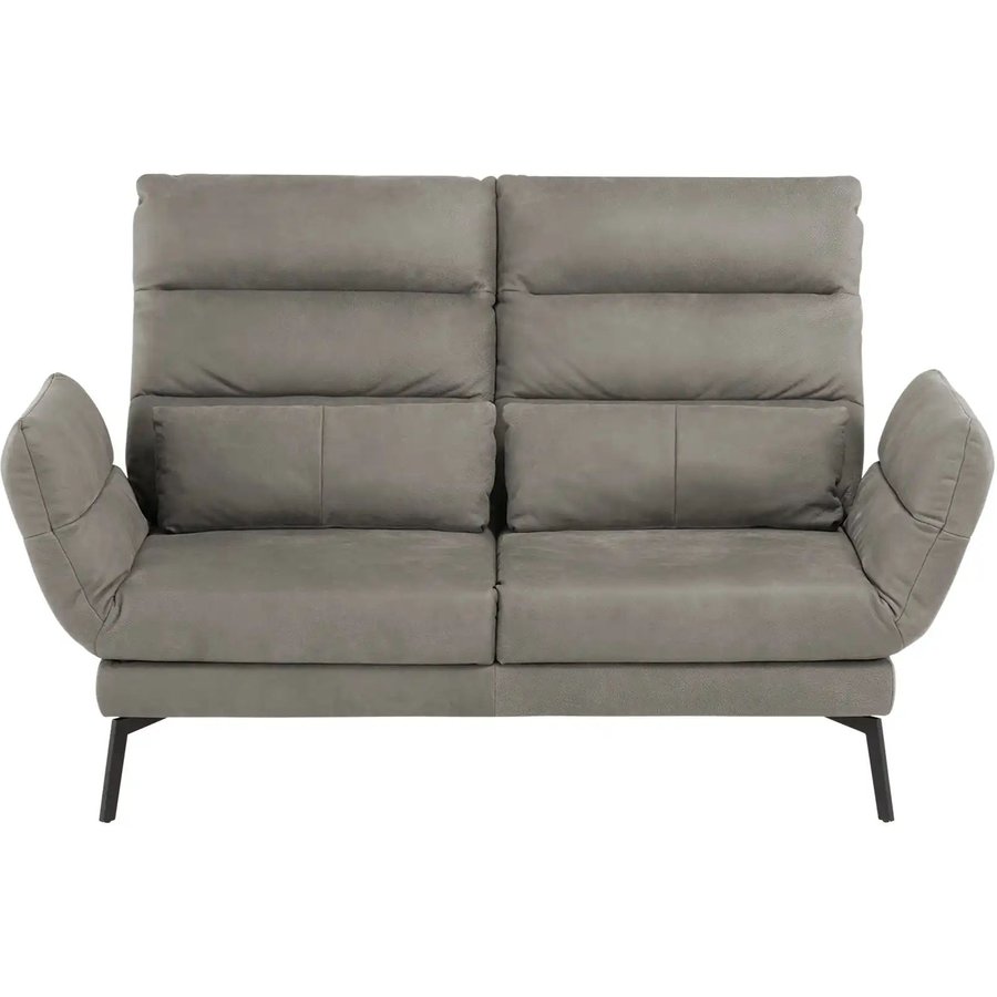 Max Schelling Sofa 2-sitzig aus Echtleder Sentence Komfort, grau
