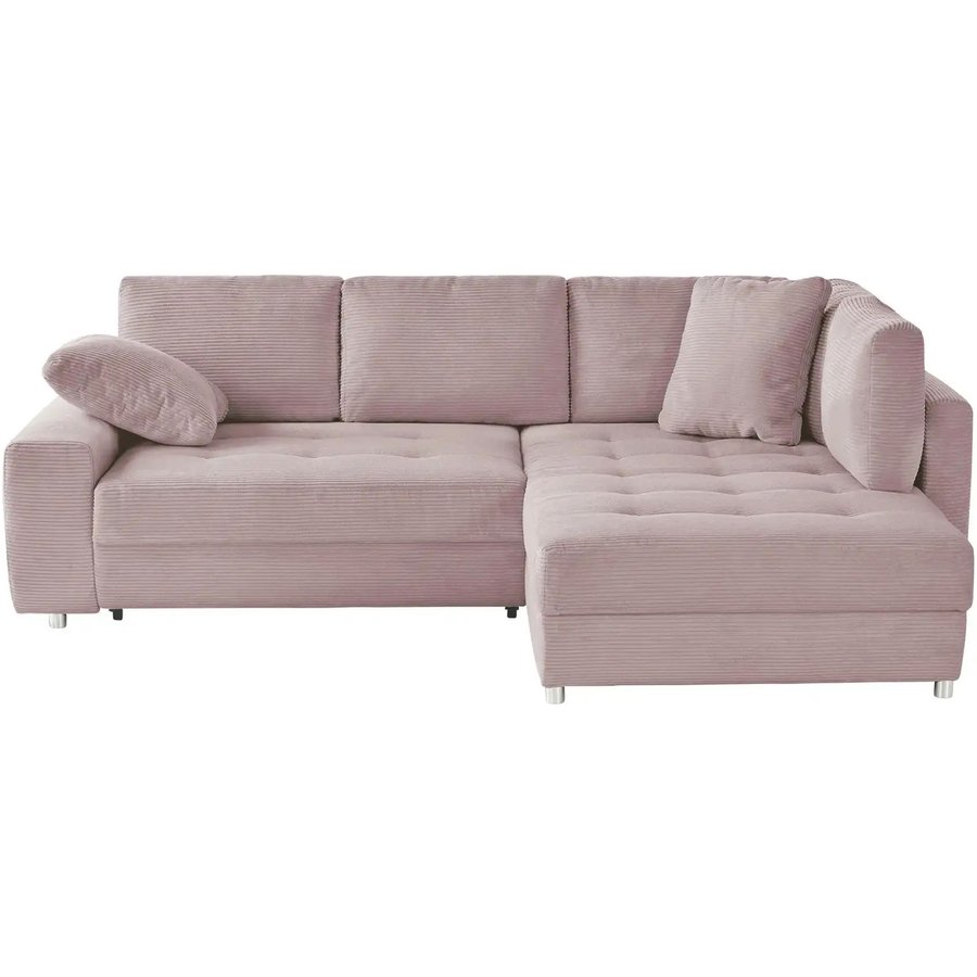 bobb Ecksofa Arissa de Luxe, rosa/pink