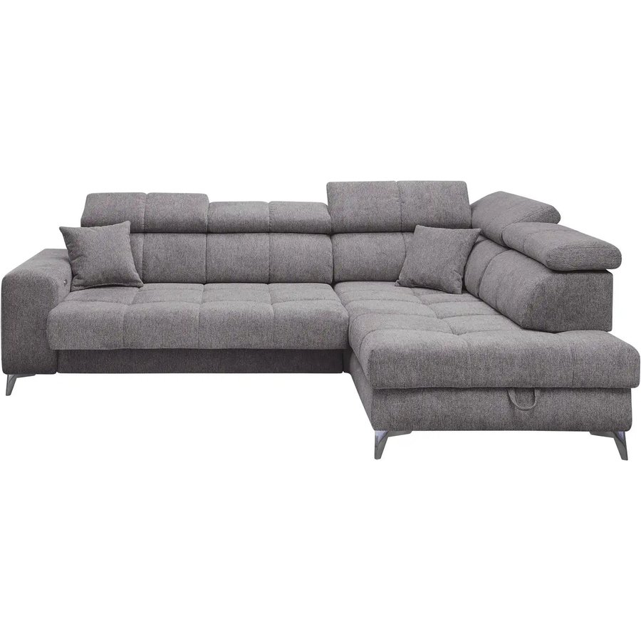 uno Ecksofa inklusive Sitztiefenverstellung Sydney, grau
