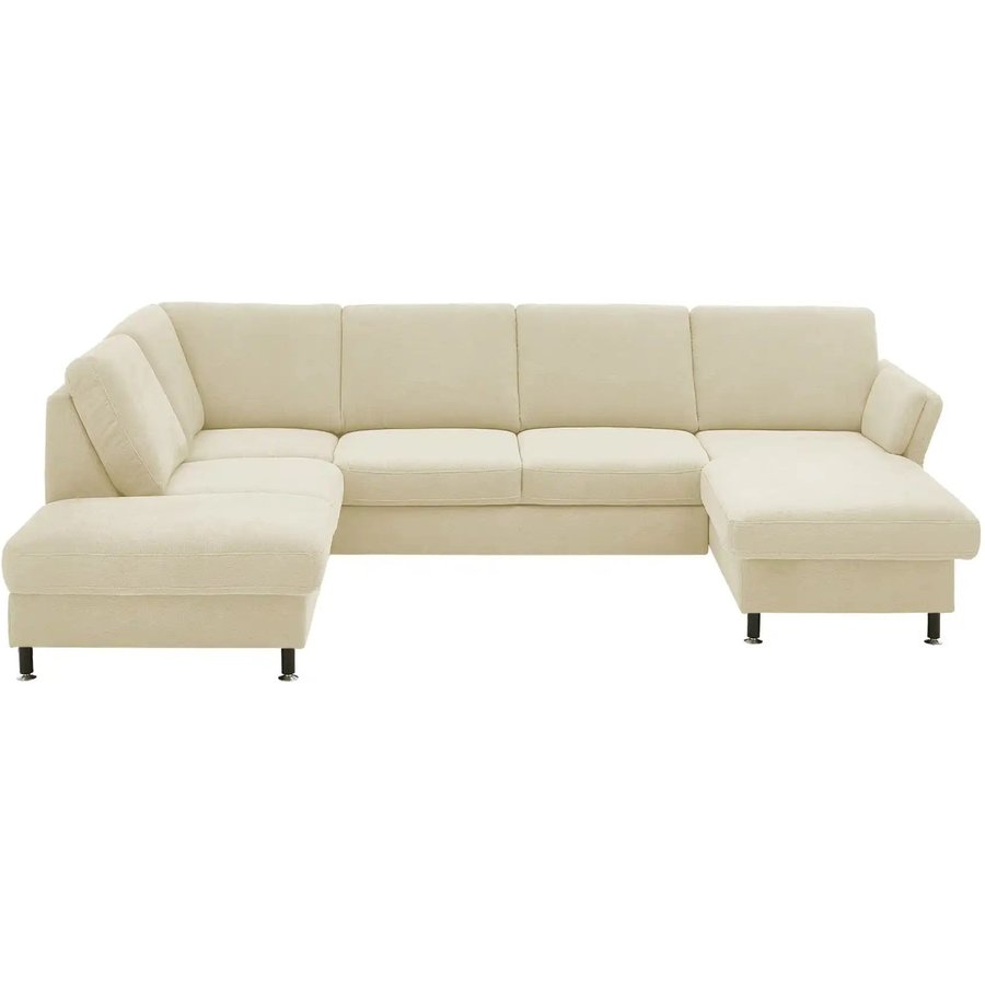 meinSofa Wohnlandschaft aus Flachgewebe Veit, beige