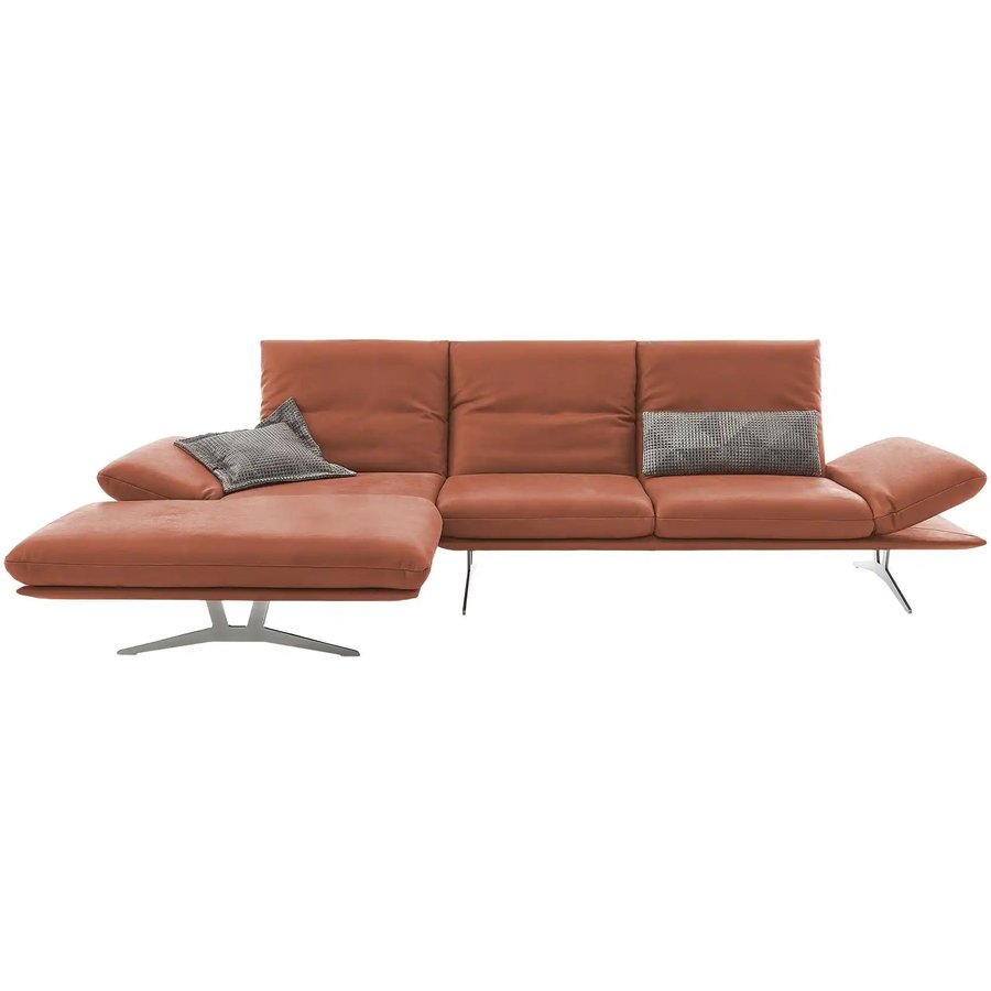 KOINOR Ecksofa Echtleder Francis, rot