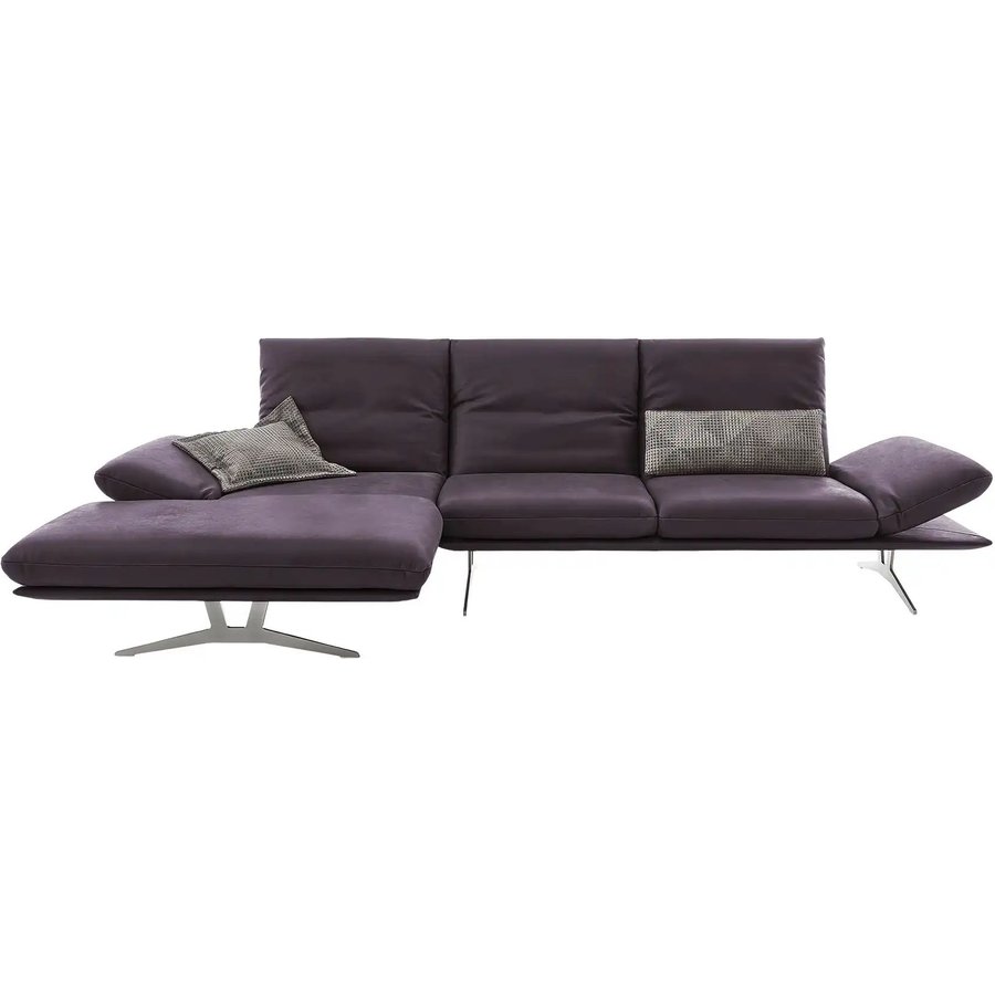 KOINOR Ecksofa Echtleder Francis, lila/violett