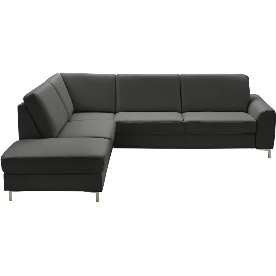 meinSofa Ecksofa Lea, schwarz