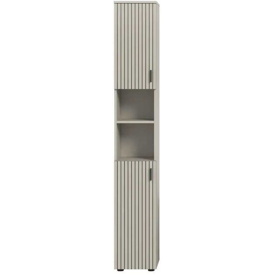 Hochschrank, beige