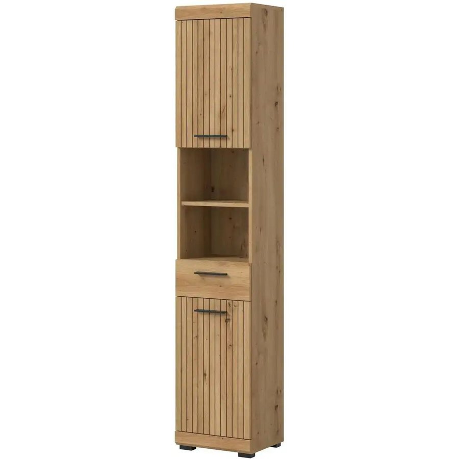 Hochschrank, holzfarben