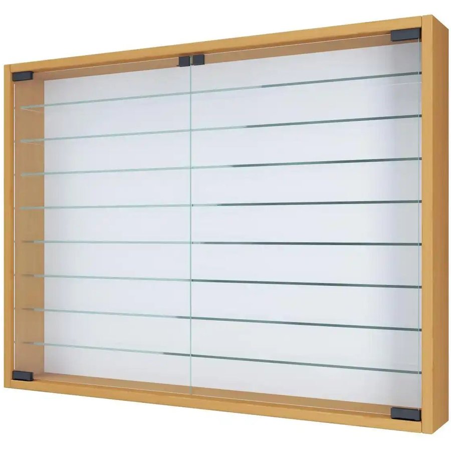 Hängevitrine, holzfarben
