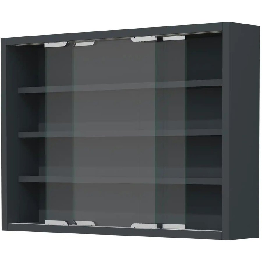 Hängevitrine, grau