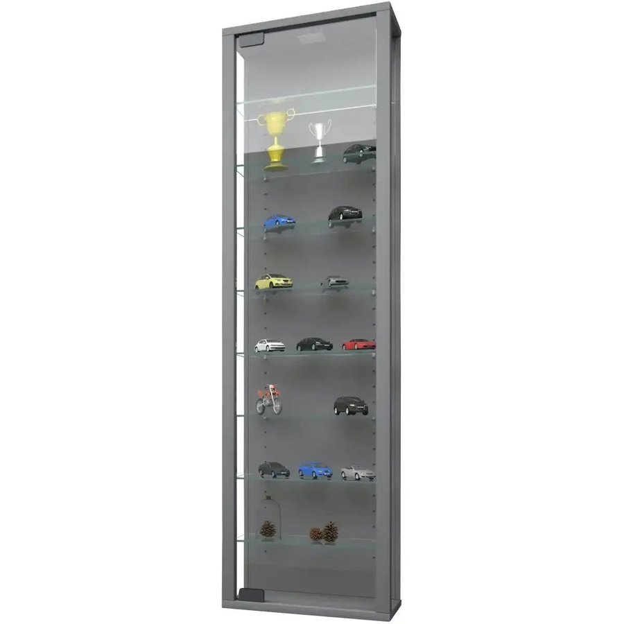 Hängevitrine, grau