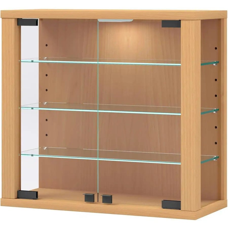 Hängevitrine, holzfarben