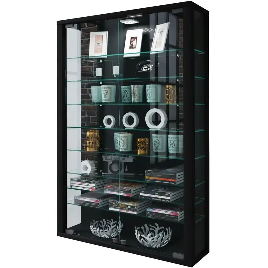 Hängevitrine, schwarz