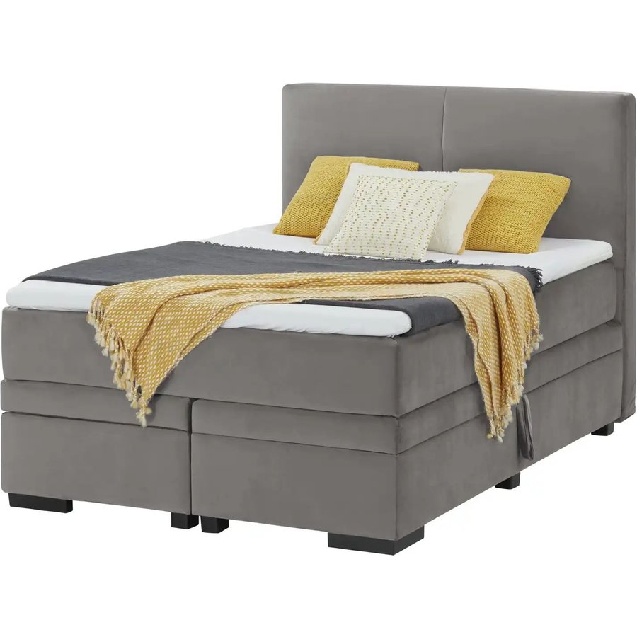Boxi Boxspringbett mit Bettkasten Boxi Classic, grau