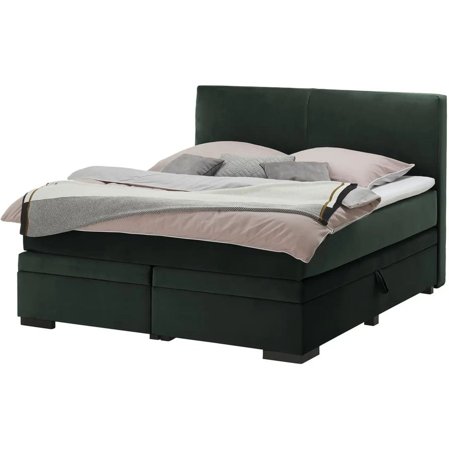 Boxi Boxspringbett mit Bettkasten Boxi Classic, grün