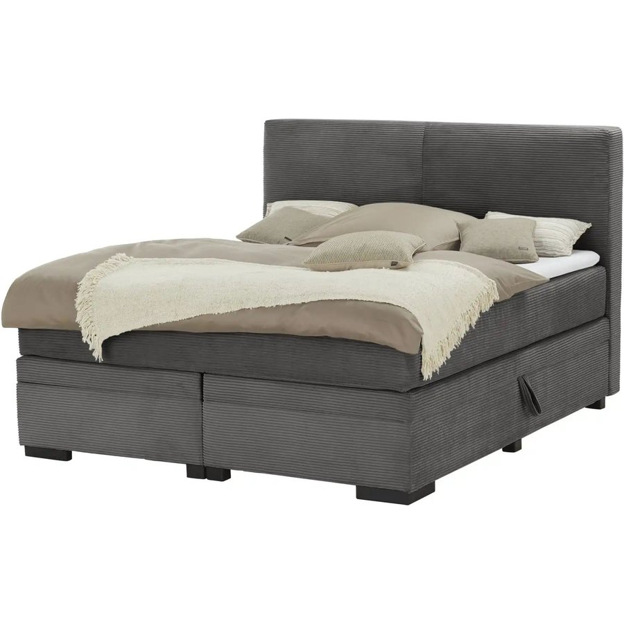 Boxi Boxspringbett mit Bettkasten Boxi Classic, grau