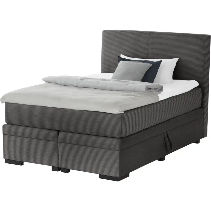 Boxi Boxspringbett mit Bettkasten Boxi Classic, grau