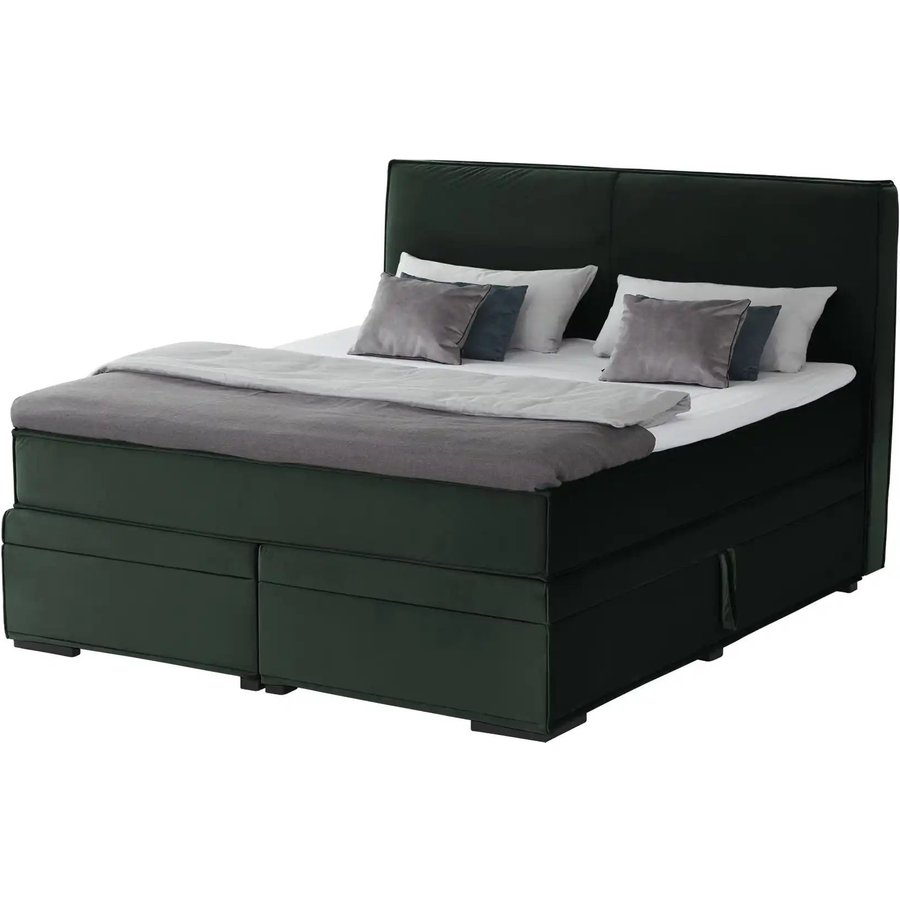 Boxi Boxspringbett mit Bettkasten Boxi Urban, grün