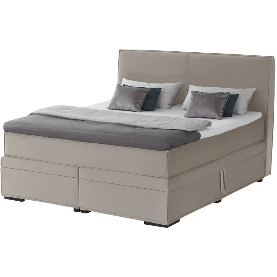 Boxi Boxspringbett mit Bettkasten Boxi Urban, beige