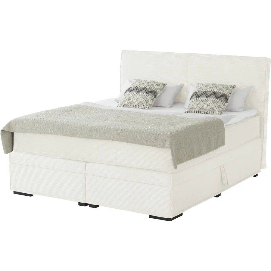 Boxi Boxspringbett mit Bettkasten Boxi Urban, creme